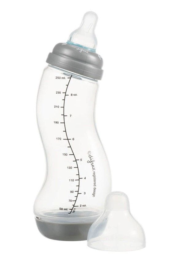 Difrax Nastaviteľná dojčenská S-fľaša 1-2-3 Natural 250ml
